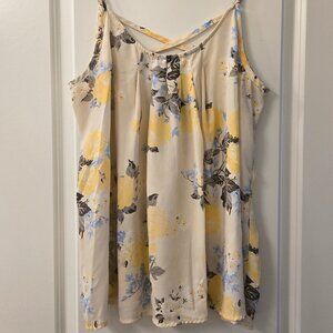 Torrid Georgette Floral Crisscross Cami Tank - Size 2